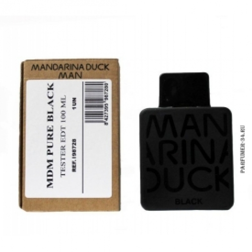 Mandarina duck mdm pure black man tester