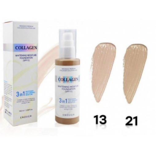 Тональный крем с коллагеном для сияния кожи Enough Collagen Whitening Moisture Foundation